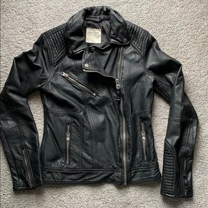 A&F Faux leather jacket